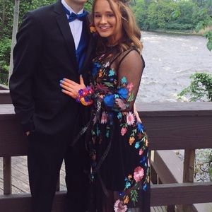 Floral embroidered ASOS dress